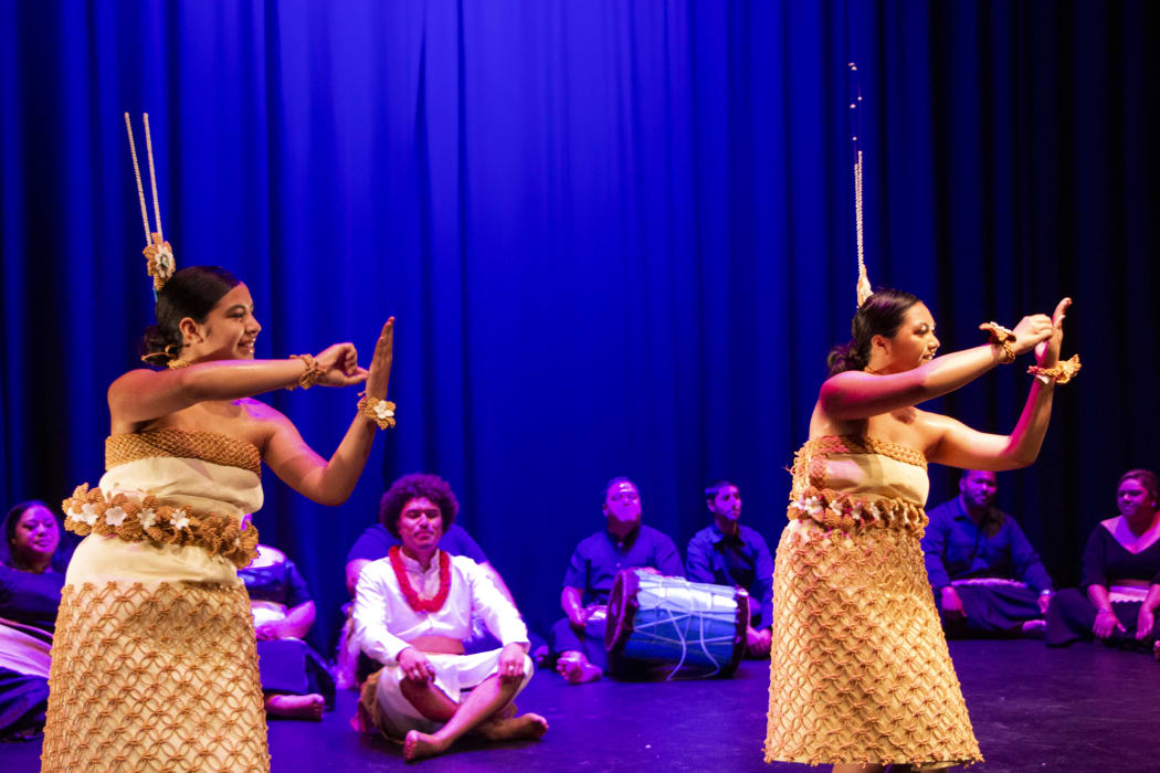 Performers on stage during the I AM showcase