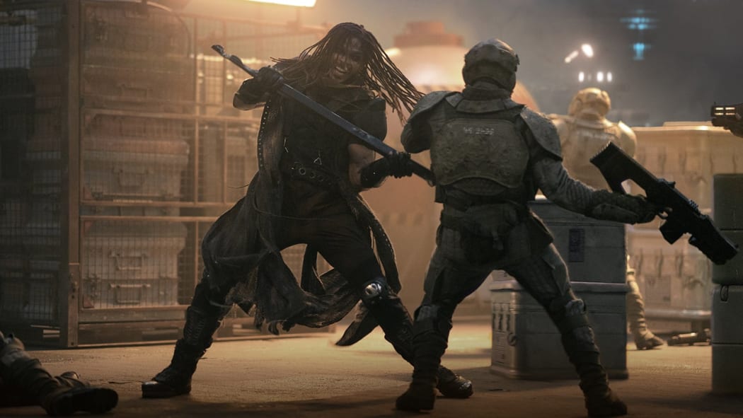 Still from Zack Snyder's 2023 Netflix film Rebel Moon: Part One – A Child of Fire.