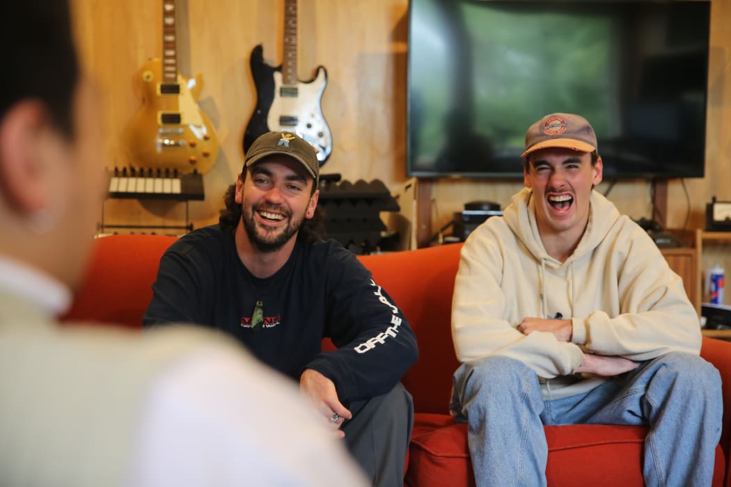 No Comply at their home studio