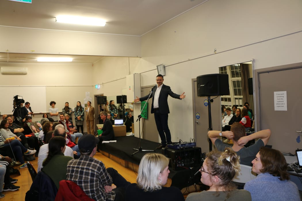 Green Party candidate and co-leader James Shaw.