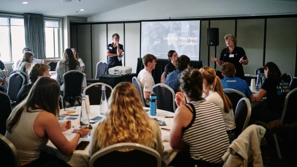 Christine Arthur from High Performance Sport New Zealand at the Crossroads Conference.