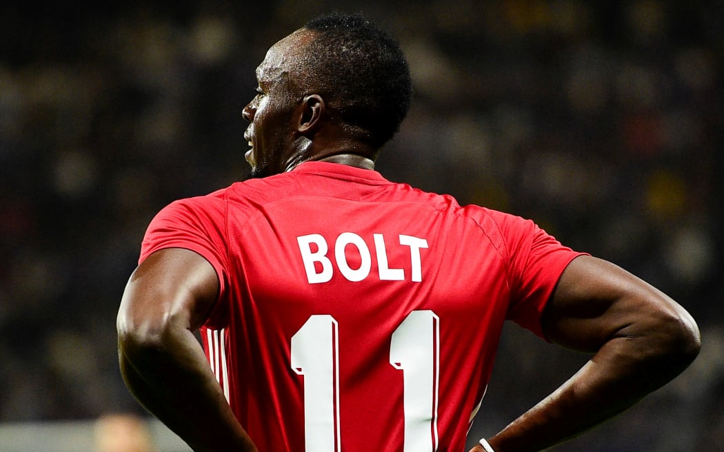 Usain Bolt continues to chase his footballing dream.
