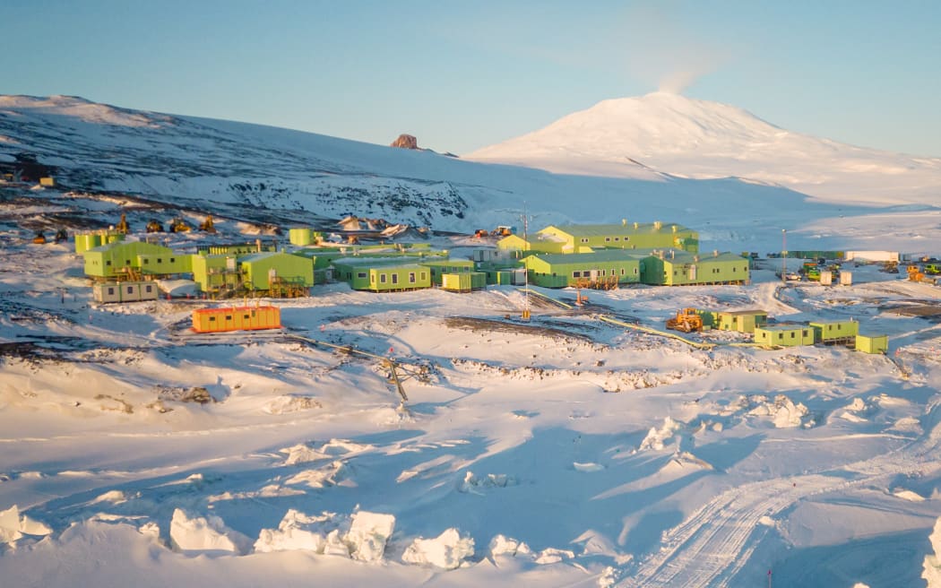 New Zealand's Scott Base in Antarctica, in 2023.