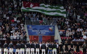 Abkhazia v Northern Cyprus during the 2016 World Football Cup