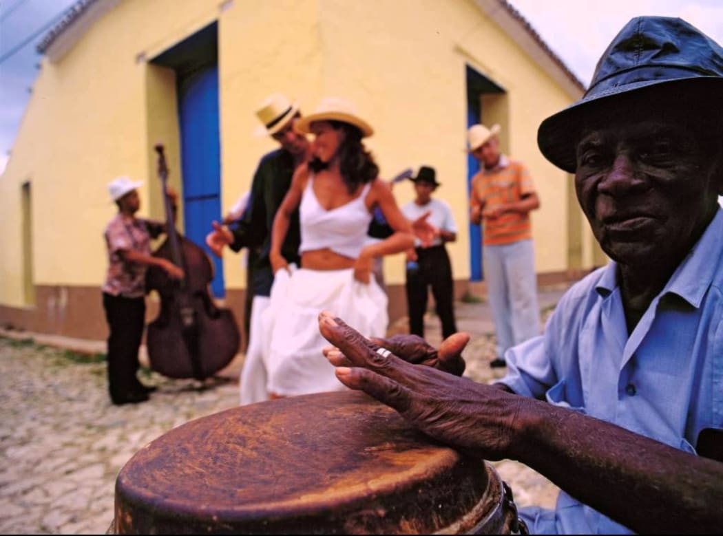 Cuban congo player