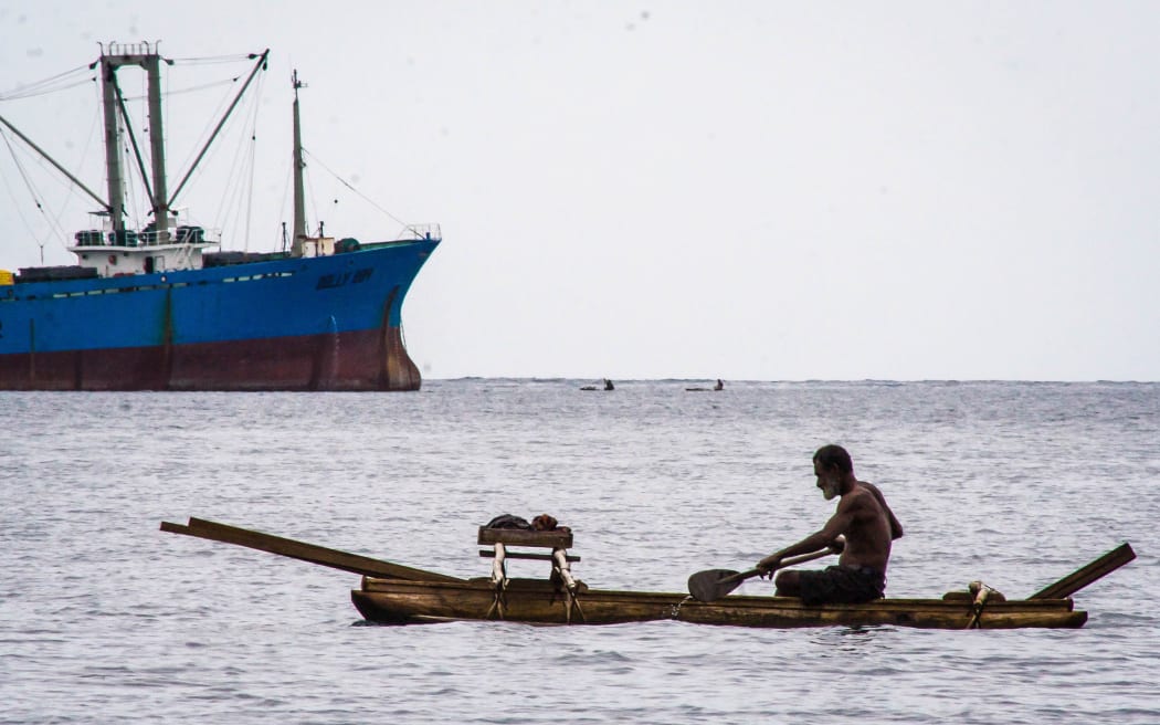 Large-scale and small-scale fishing in the waters off Madang in Papua New Guinea.