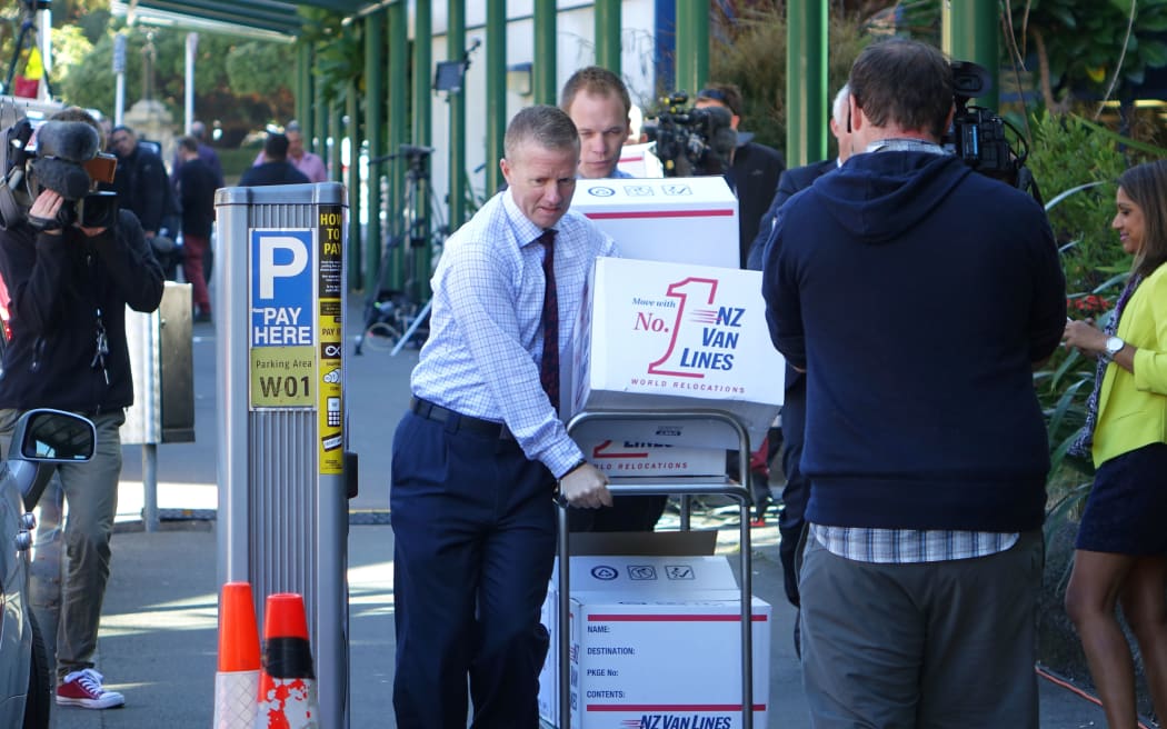 The crown moving their files from the High Court in Wellington.