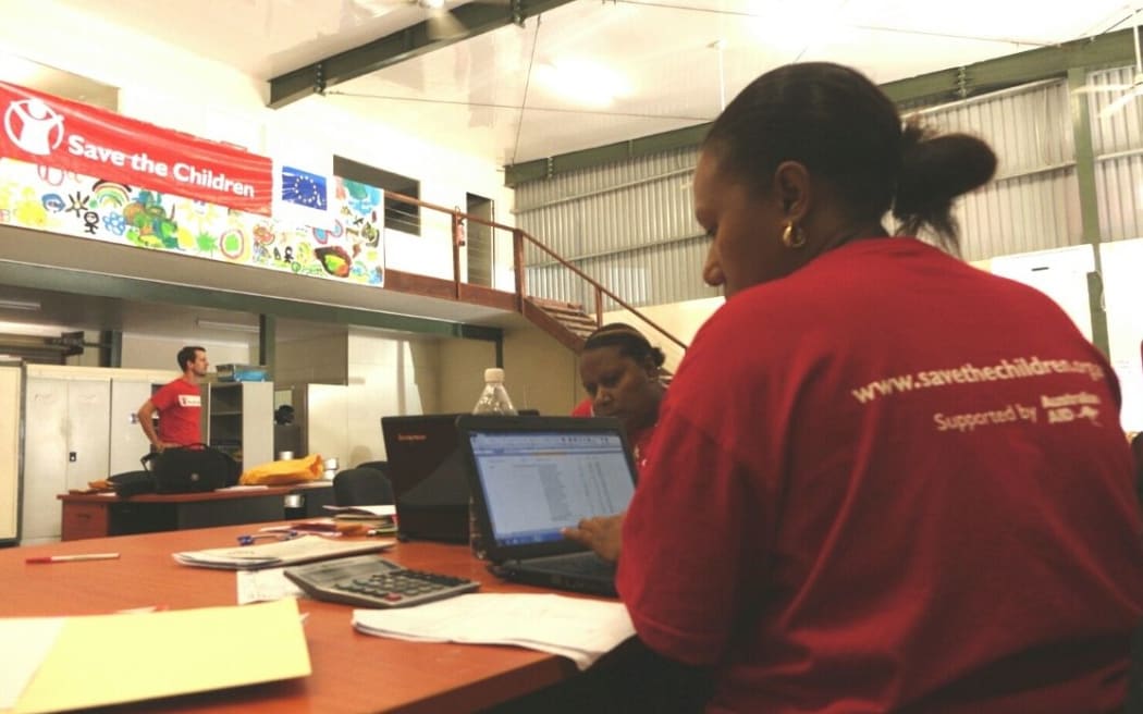 Save the Children has begun distributing relief supplies to evacuation centres around Port Vila