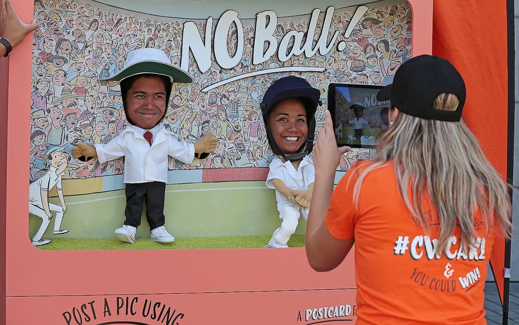 The fan zone at Auckland's Britomart.