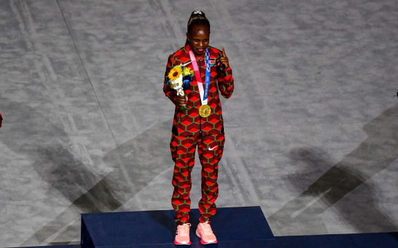 2020 Olympic champion Peres Jepchirchir of Kenya.