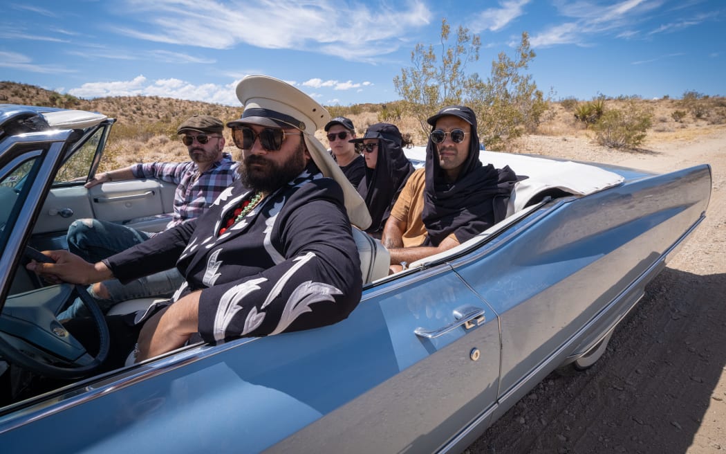 TeMatera Smith, Troy Kingi, Ezra Simmons, Marika Hodgson, and Treye Liu in Joshua Tree