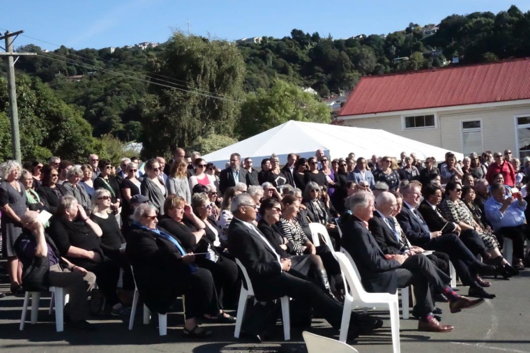 The ceremony to open Te Kāika community health centre in South Dunedin drew about 150 people.