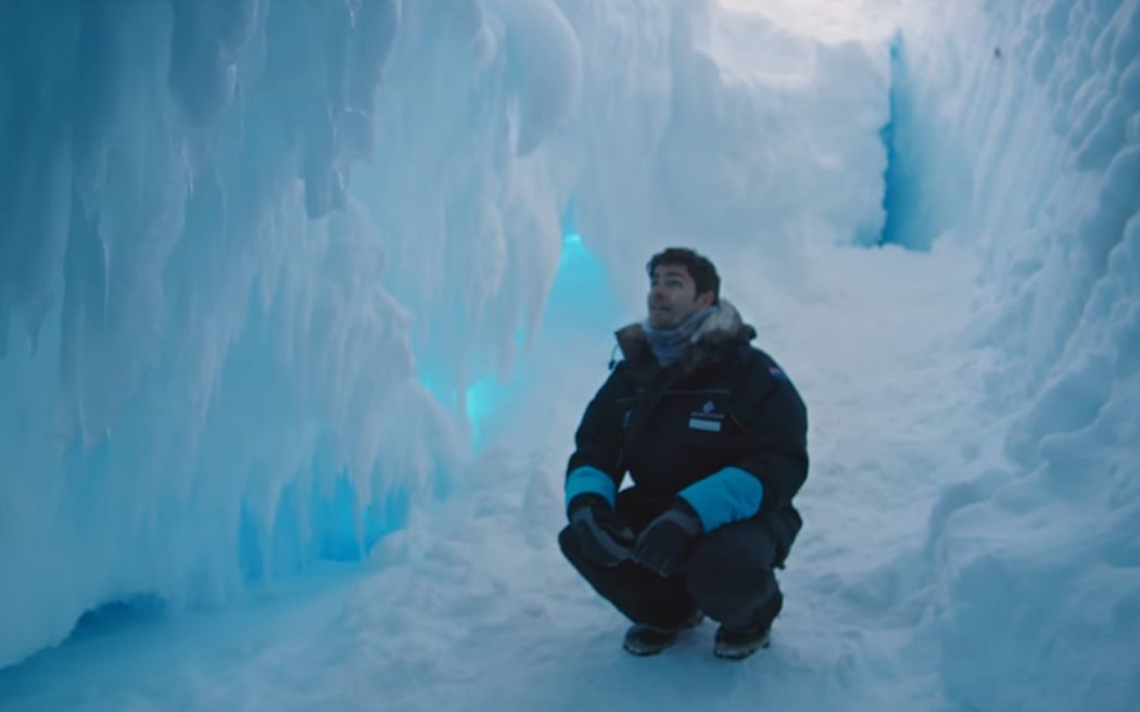 A screenshot from Air NZ's new video.
