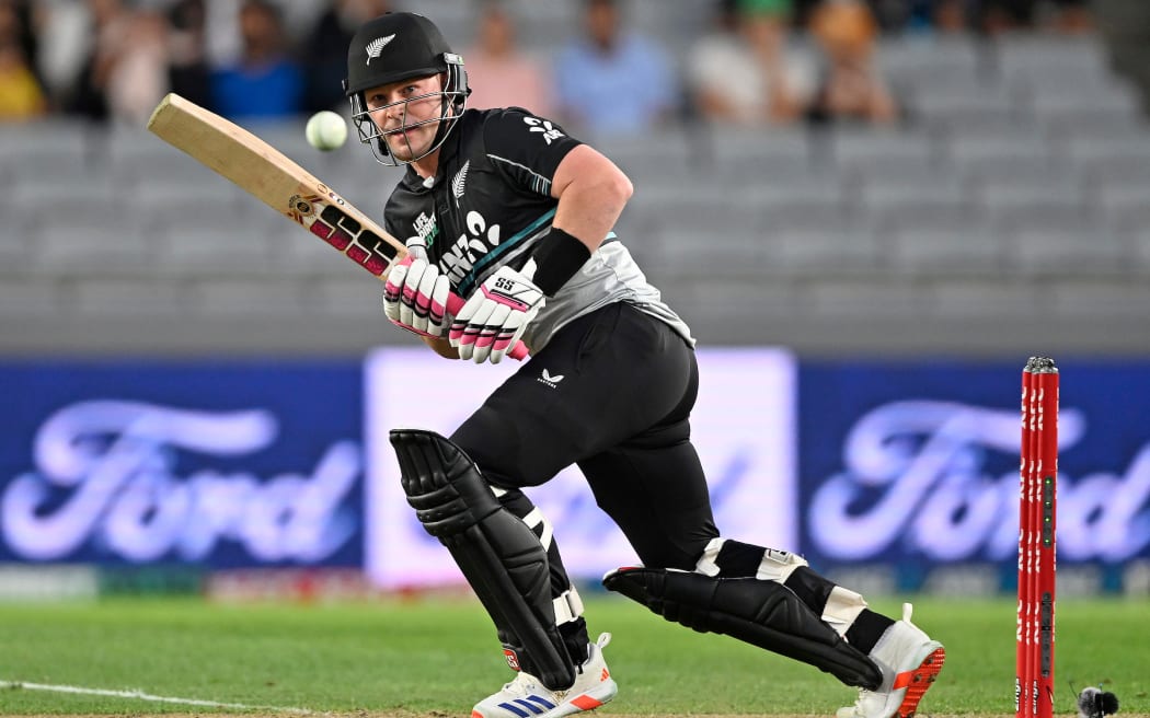 New Zealand’s Tim Seifert during the Blackcaps v Pakistan 3rd T20I at Eden Park, Auckland, New Zealand on Friday 21 March 2025. © Photo: Andrew Cornaga / Photosport