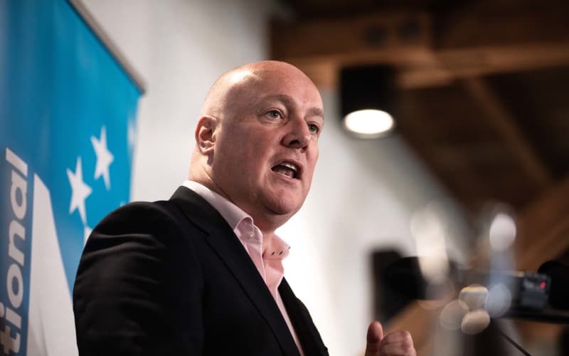 Watch: National Party leader Christopher Luxon responds to Three Waters ...