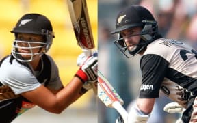 White Ferns captain Suzie Bates and Black Caps captain Kane Williamson