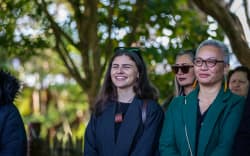 Green Party Co-leaders Chlöe Swarbrick and Marama Davidson attend Koroneihana to show their respects to Te Arikinui Kuini Nga wai hono i te po.