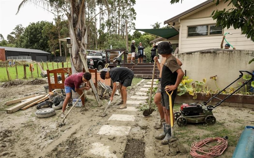Locals cleaning up around Gisborne