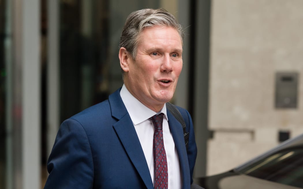 Sir Keir Starmer, the Shadow Brexit Secretary, leaves the BBC Broadcasting House in central London after appearing on The Andrew Marr Show on 05 January, 2020 in London, England.
