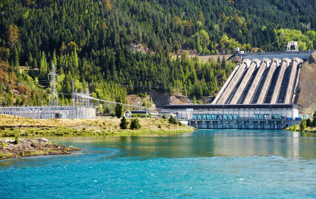 Lake Benmore hydro dam New Zealand