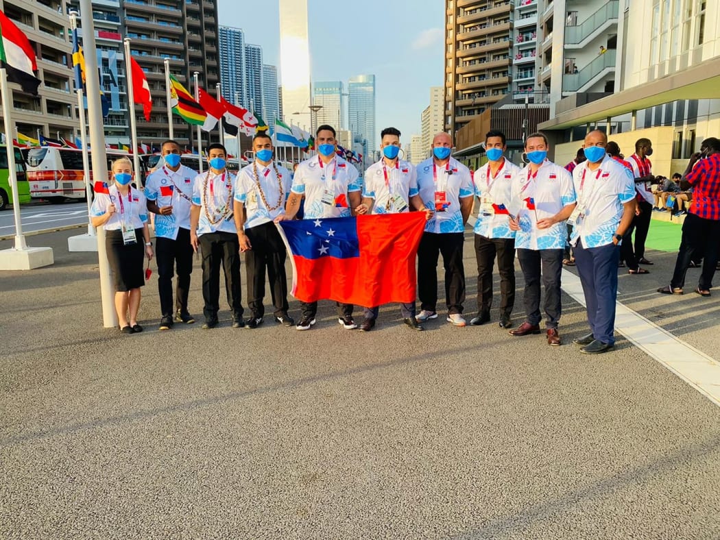 Team Samoa at the 2020 Tokyo Olympics.