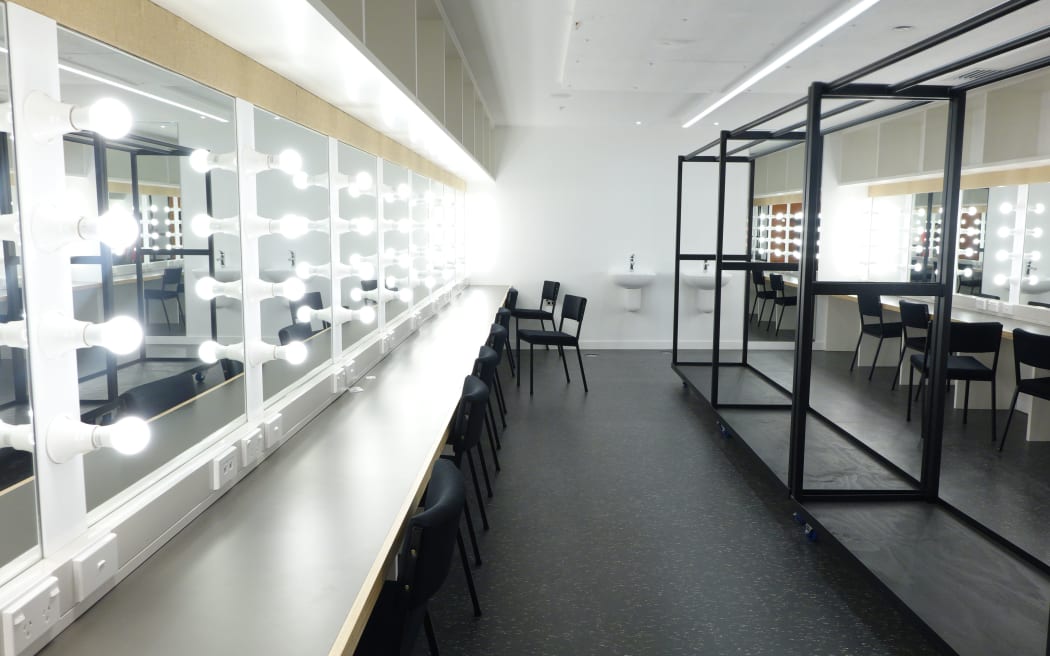 The chorus dressing room at the new ASB Waterfront Theatre.