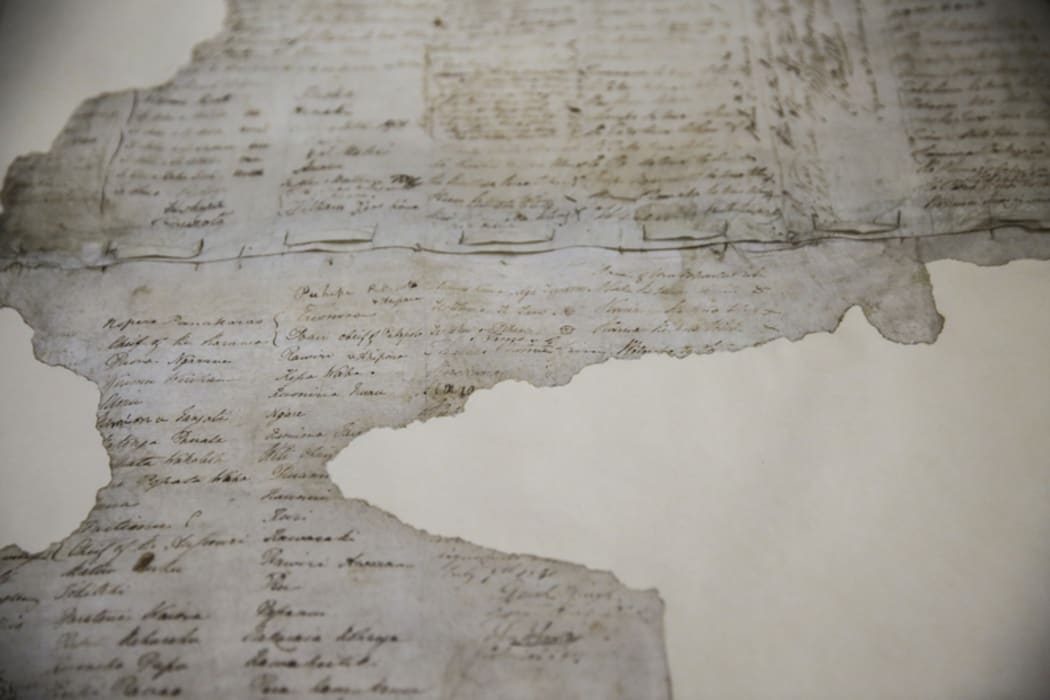 The Treaty of Waitangi. He Tohu, a new permanent exhibition of three iconic constitutional documents that shape Aotearoa New Zealand. Treaty of Waitangi, Declaration of Independence and Women's Suffrage Petition.