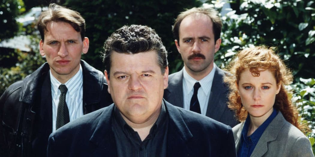 Promo shot for the 1990s British crime drama Cracker starring Robbie Coltrane