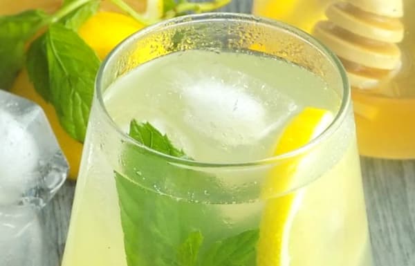 lemon honey mint soda