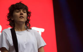 Courtney Barnett performing at Laneway 2019