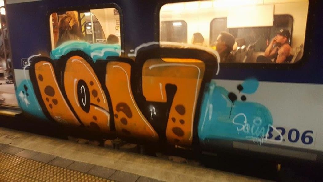 An image posted by a passenger appears to show the tagged train.
