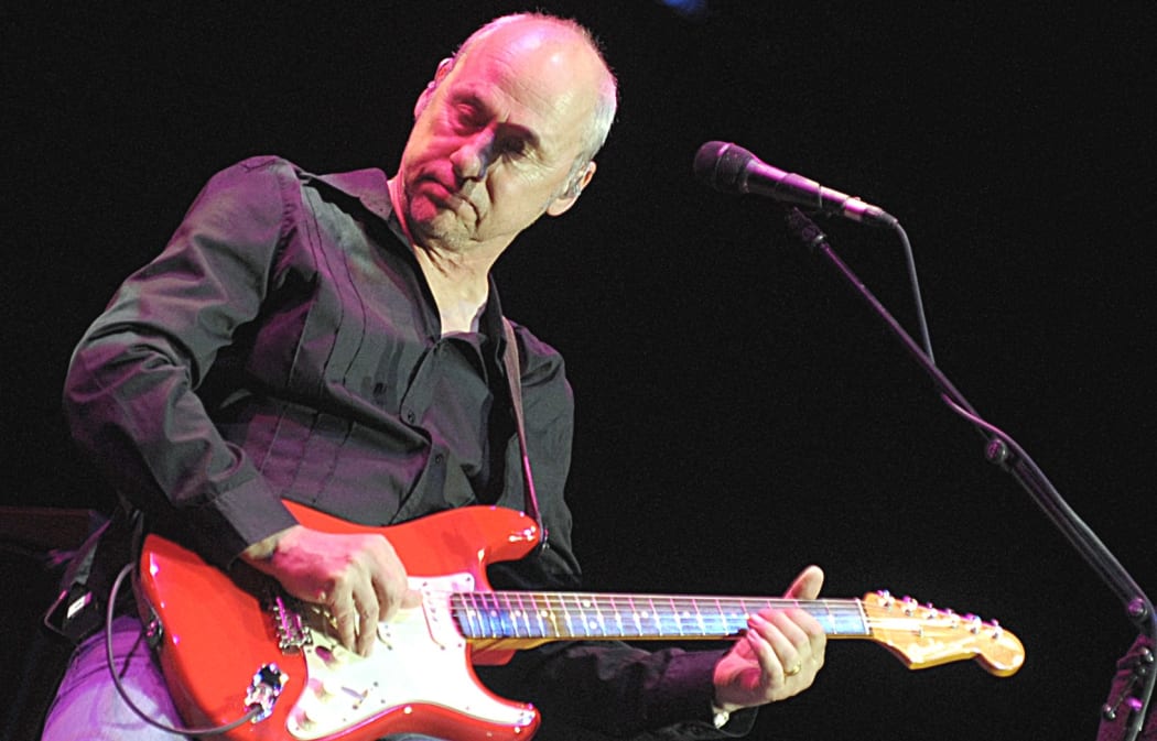 The British musician Mark Knopfler during a concert in the venue "Stadthalle" in Vienna on 03 July 2010.