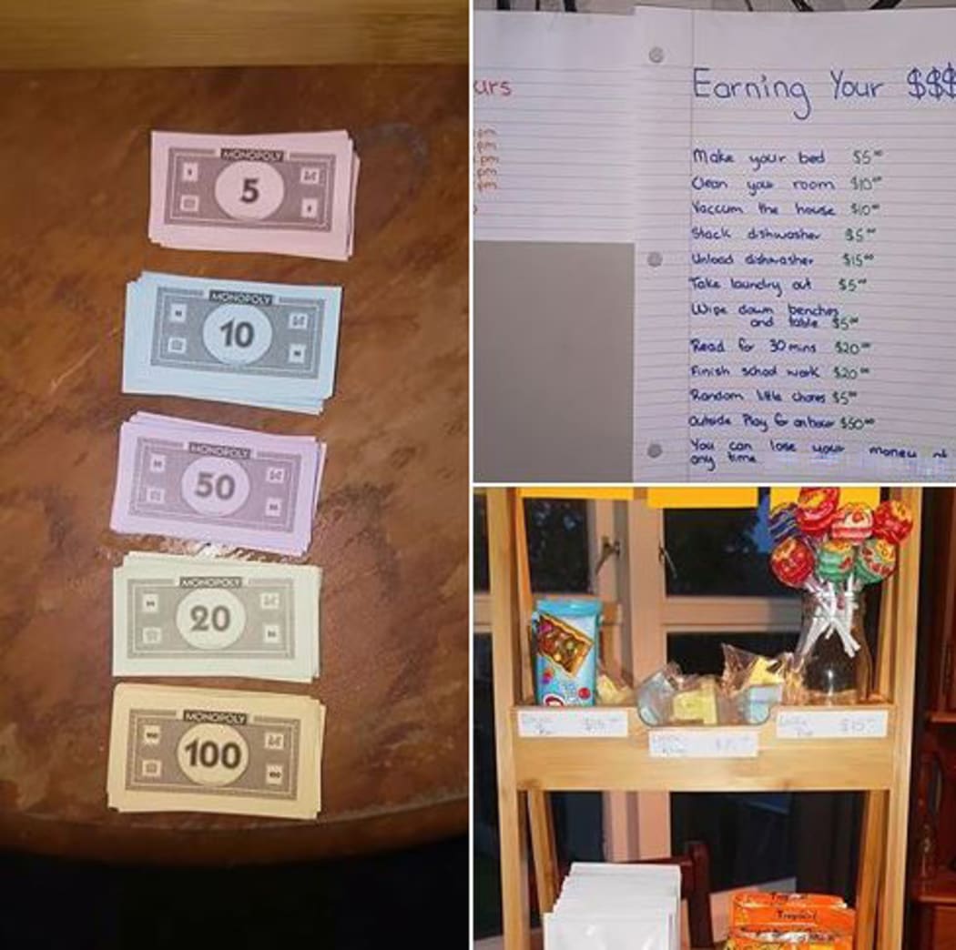 Latesha Anderson created a monopoly-style game for her kids that involves doing chores, but they do get rewards for it.