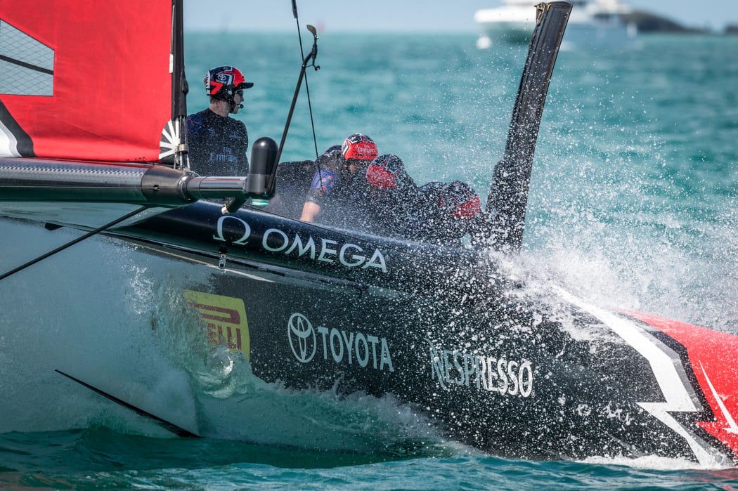 Emirates Team New Zealand training, America's Cup, Bermuda.
