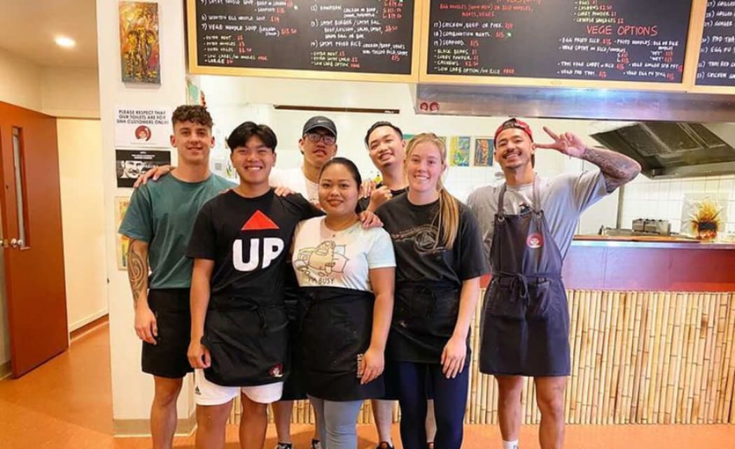 Bun Leng's Satay Noodle House team.