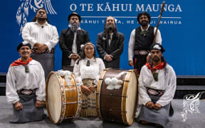 Ngā Purapura o te Taihauāuru backstage at Te Matatini.