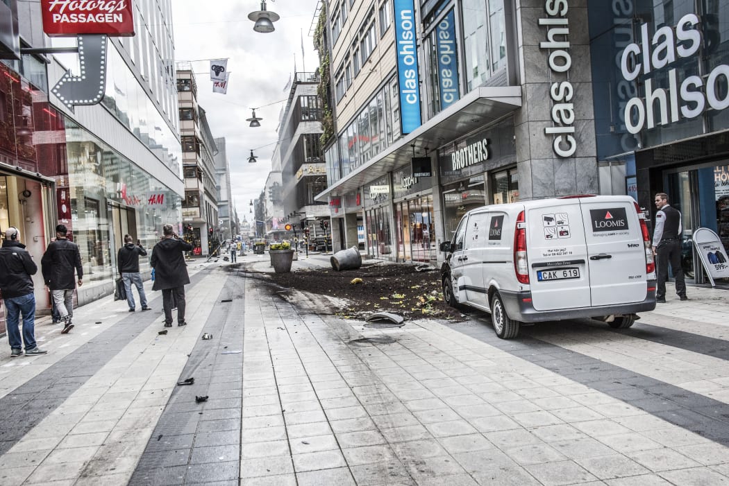Three people were killed and eight injured when a truck crashed into department store Ahlens on Drottninggatan, in central Stockholm.