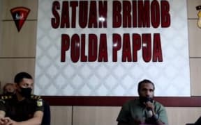 West Papuan pro-independence activist Victor Yeimo was brought to his treason trial under strict guard of Indonesian paramilitary police.