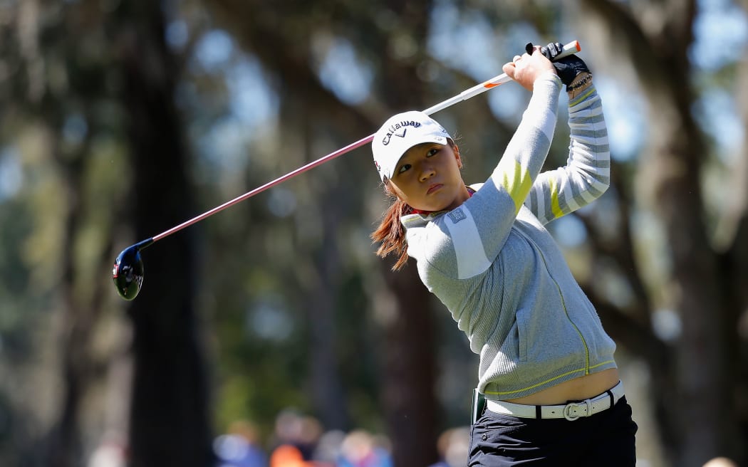 Lydia Ko tees off in Florida.
