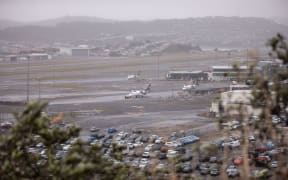 Planes are grounded at Wellington Airport due to a storm