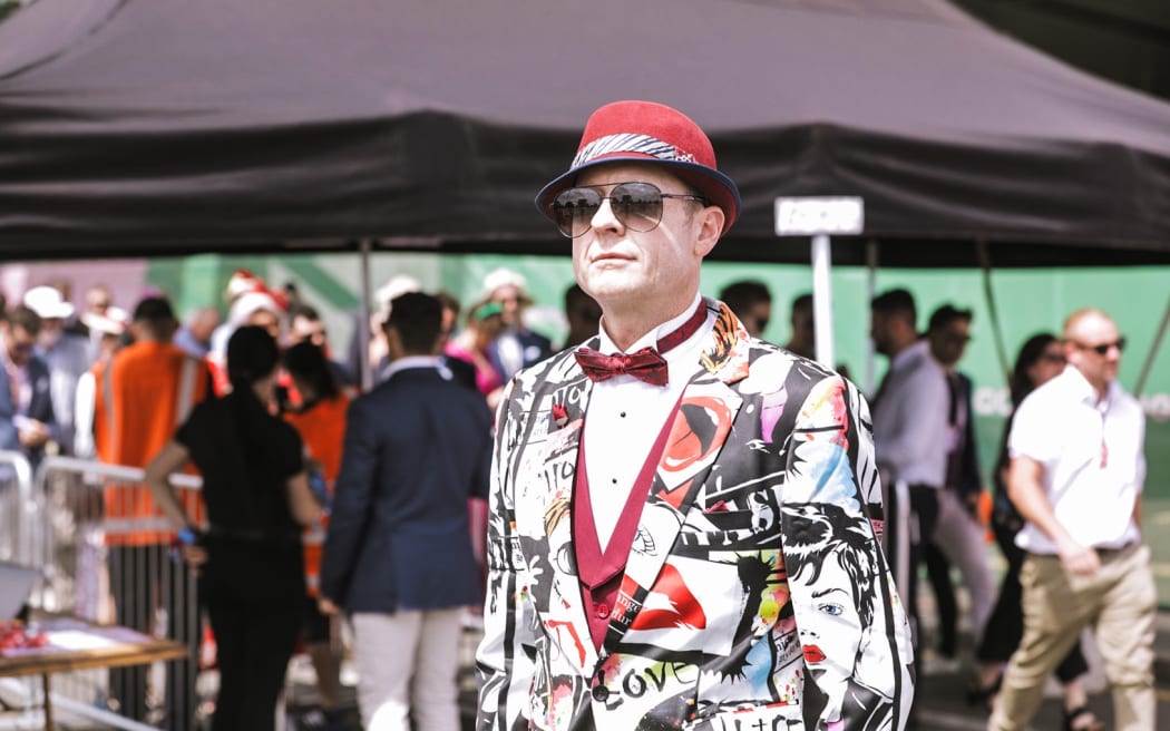 Crowds excited for New Zealand Trotting Cup at Addington Raceway in Christchurch.
