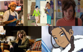 A composite image showing five female characters from TV shows.