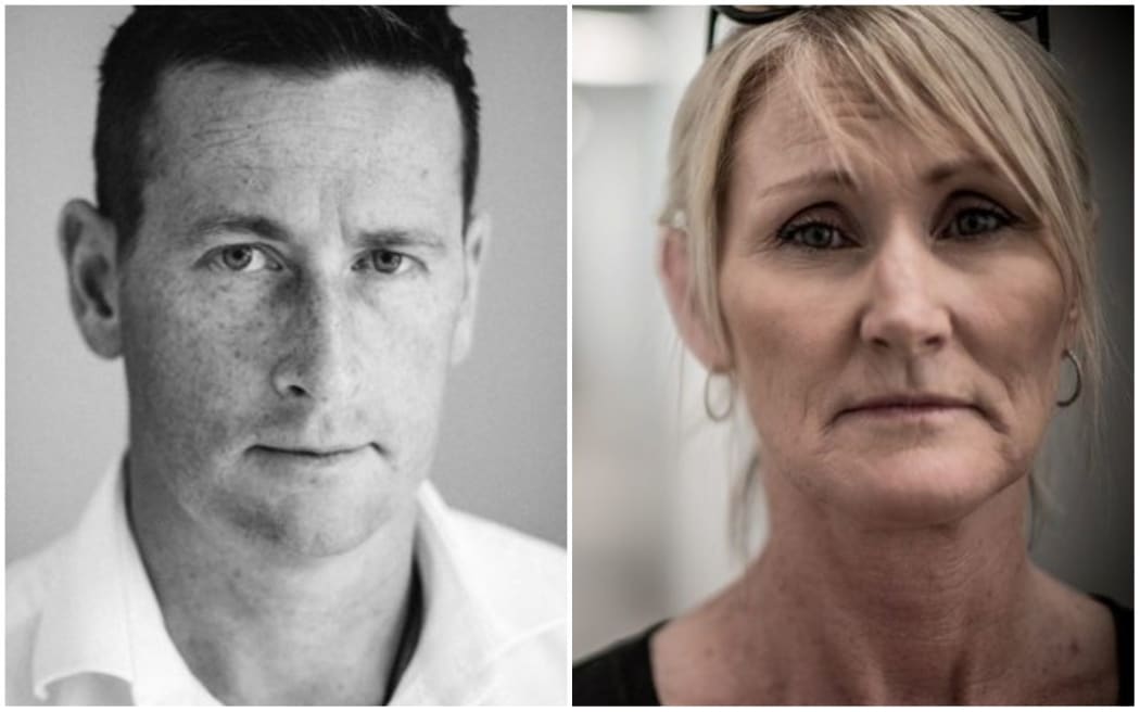 Investigator Tim McKinnel and Gail Maney.