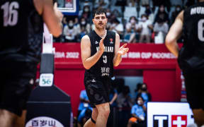 Tall Blacks big man Sam Timmins.