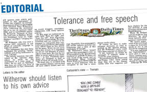 The ODT's editorial confronts the controversy over Dave Witherow's controversial column.