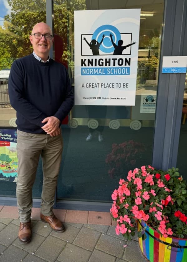 Knighton Normal School principal Andrew Campbell.
