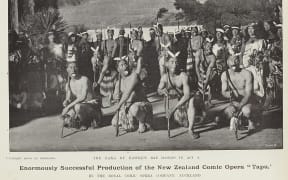 'Haka in Maoriland' 25 June 1904 in NZ Graphic