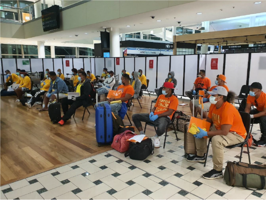 Tongan seasonal workers in Brisbane, Australia.