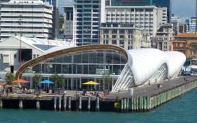 The Cloud temporary venue on Auckland's Queens Wharf was built for the 2011 Rugby World Cup