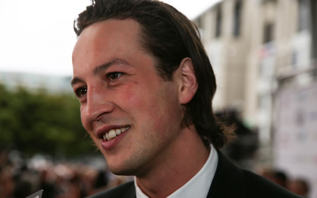 Marlon Williams on the red carpet at the 2015 Vodafone New Zealand Music Awards.